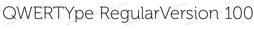 QWERTYpe RegularVersion 100 Octobe字体转换